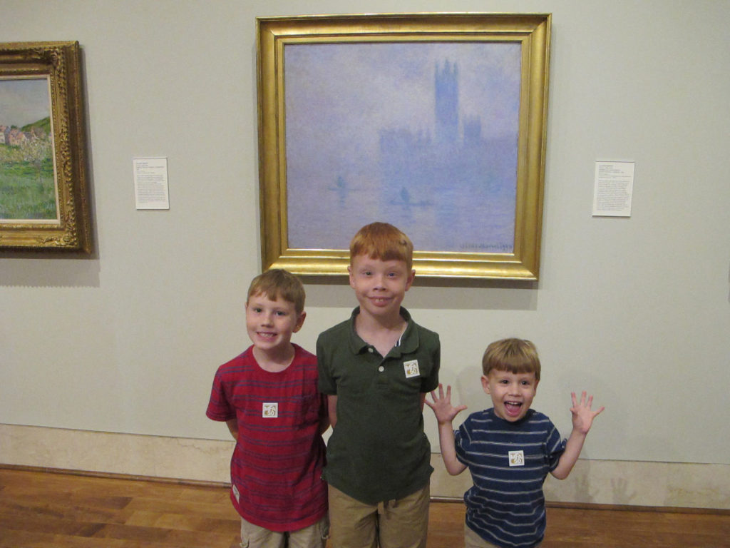 Monet Painting at the Museum of Fine Arts, St. Petersburg, Florida