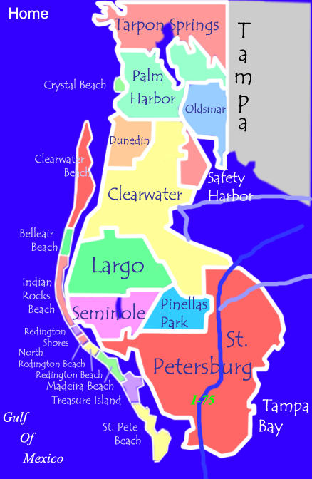 Pinellas County City Map
