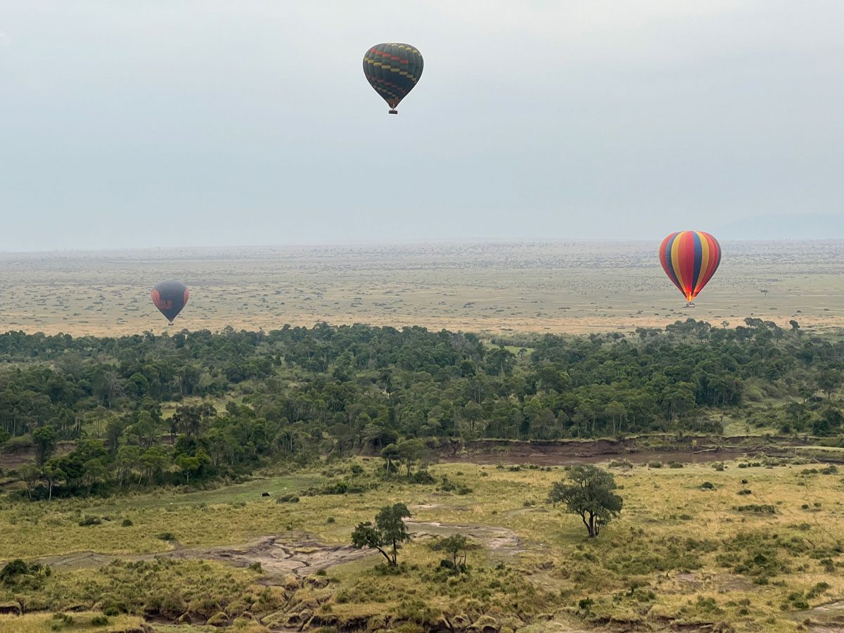 Hot Air Balloon over the Masai Mara, Kenya